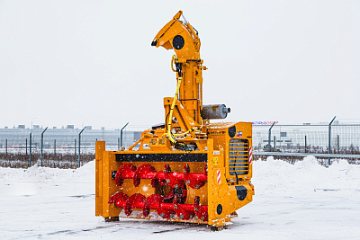 Быстросъемный шнекороторный снегоочиститель производительностью до 2750 т/ч ДЭМ-133